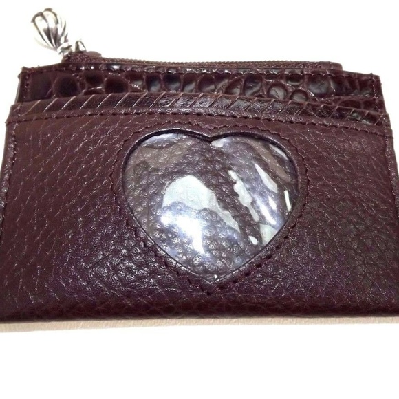 Brighton Brown  Croc Case Wristlet Wallet - Picture 2 of 8